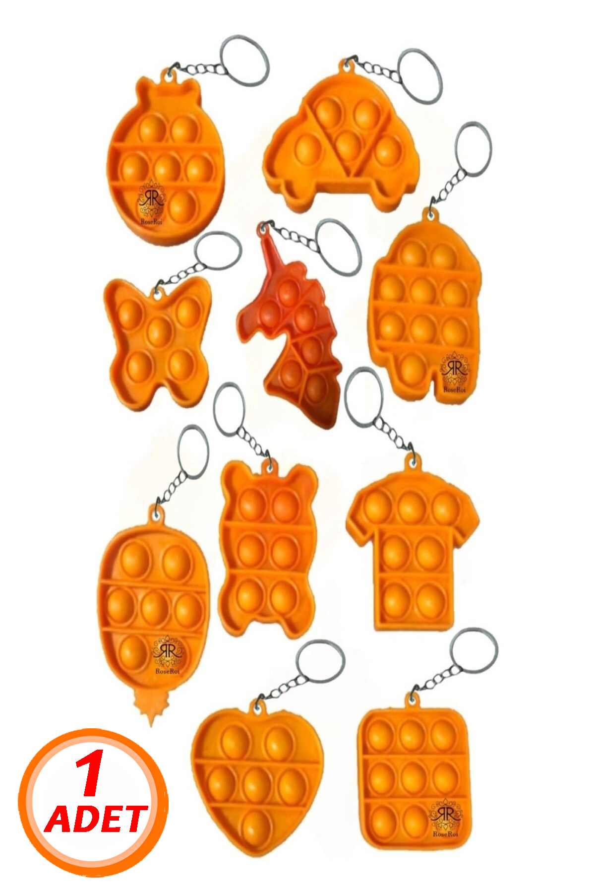 Bundeba Popit Anahtarlık Hediyelik Popit Anahtarlık Doğum Günü Karne Günü Hediyesi fotoğrafı 3 (önizleme)