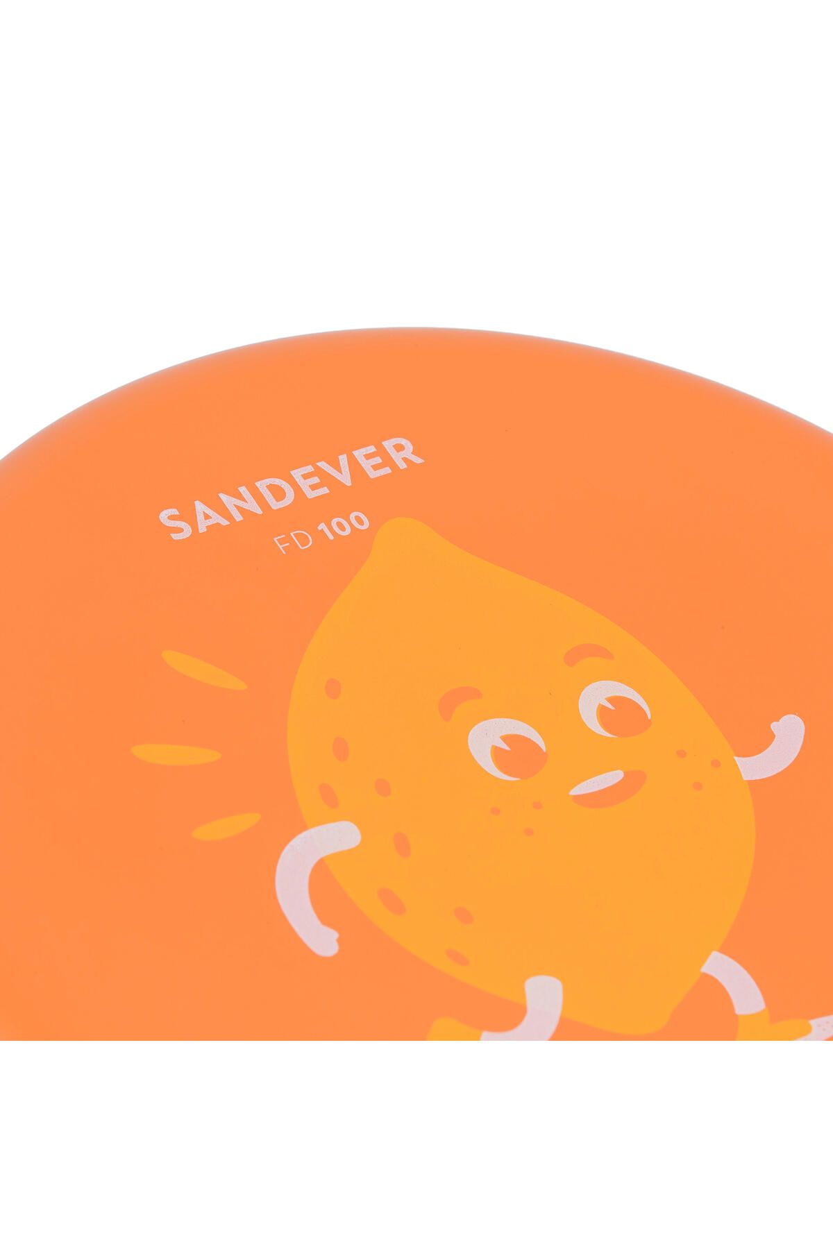 Decathlon-Red/Lemon Patterned Soft Olaian Frisbee 4