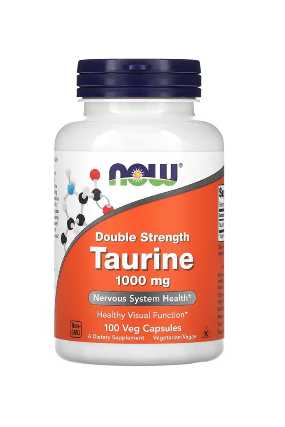 Now Foods , Taurine, Double Strength, 1,000 mg, 100 Veg Capsules.Usa Formul.3732