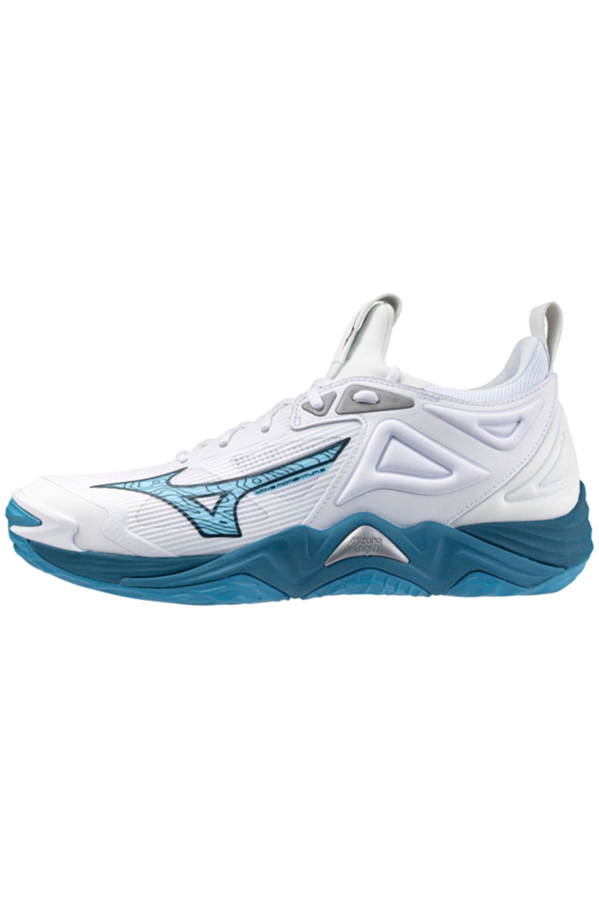 MIZUNO Wave Momentum 3 Unisex Voleybol Ayakkabısı Beyaz/mavi