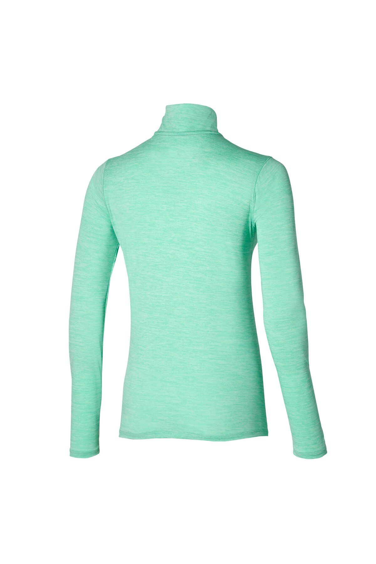 سویشرت ورزشی سبز زنانه آستین بلند Impulse Nalf Zippered Sweatshirt Green Mizuno