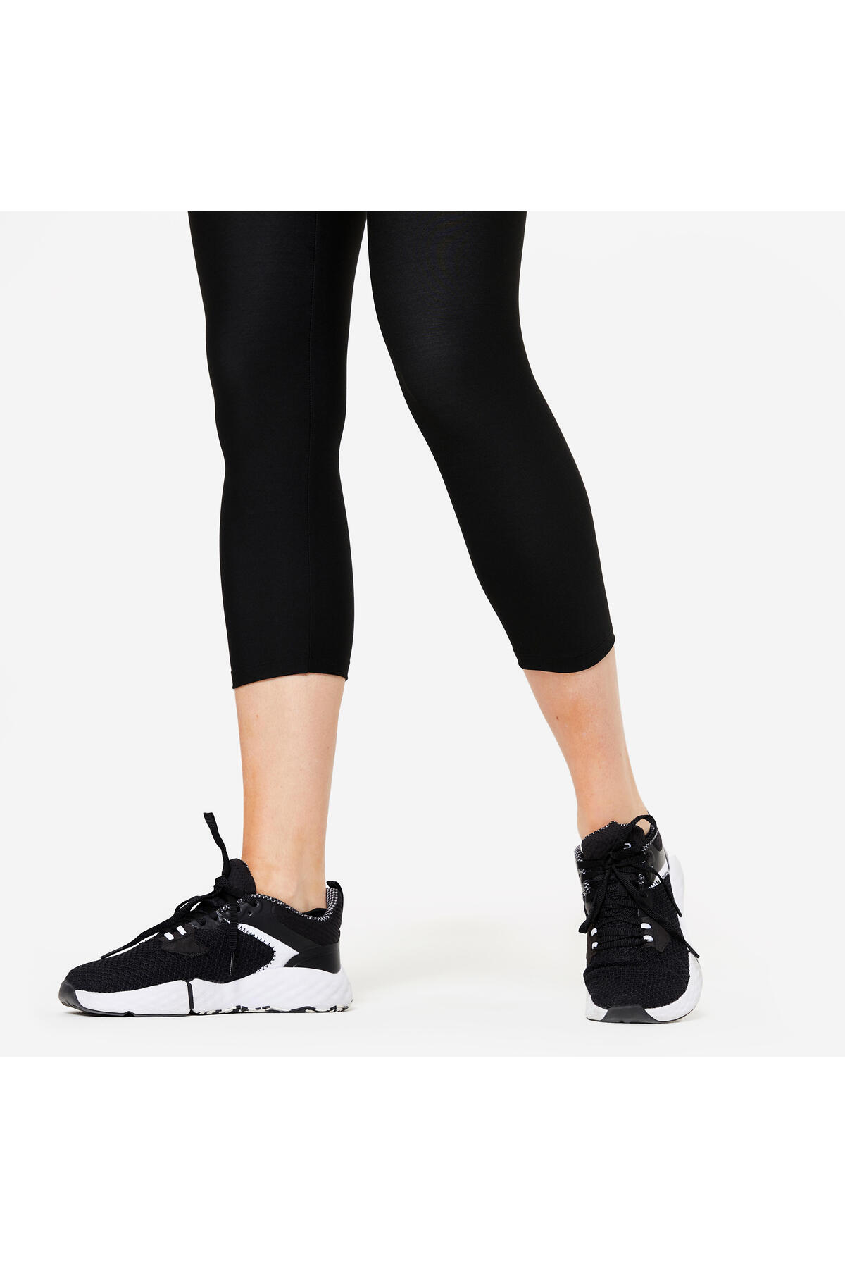 Decathlon  Kadın 7/8 Fitness Taytı - Füme Siyah - Görsel 6