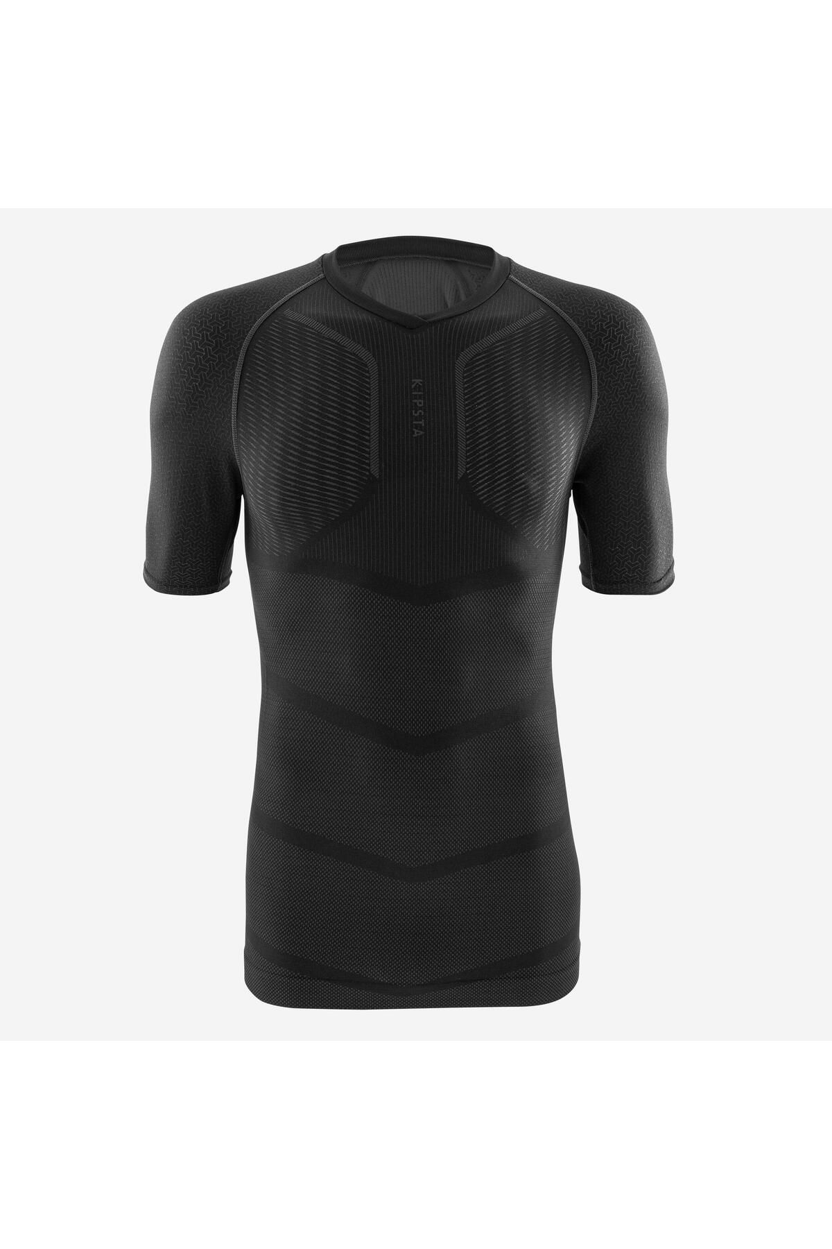 Decathlon-Football Thermal Underwear - Black - Adult - Short Sleeve - Keepdry 500 3