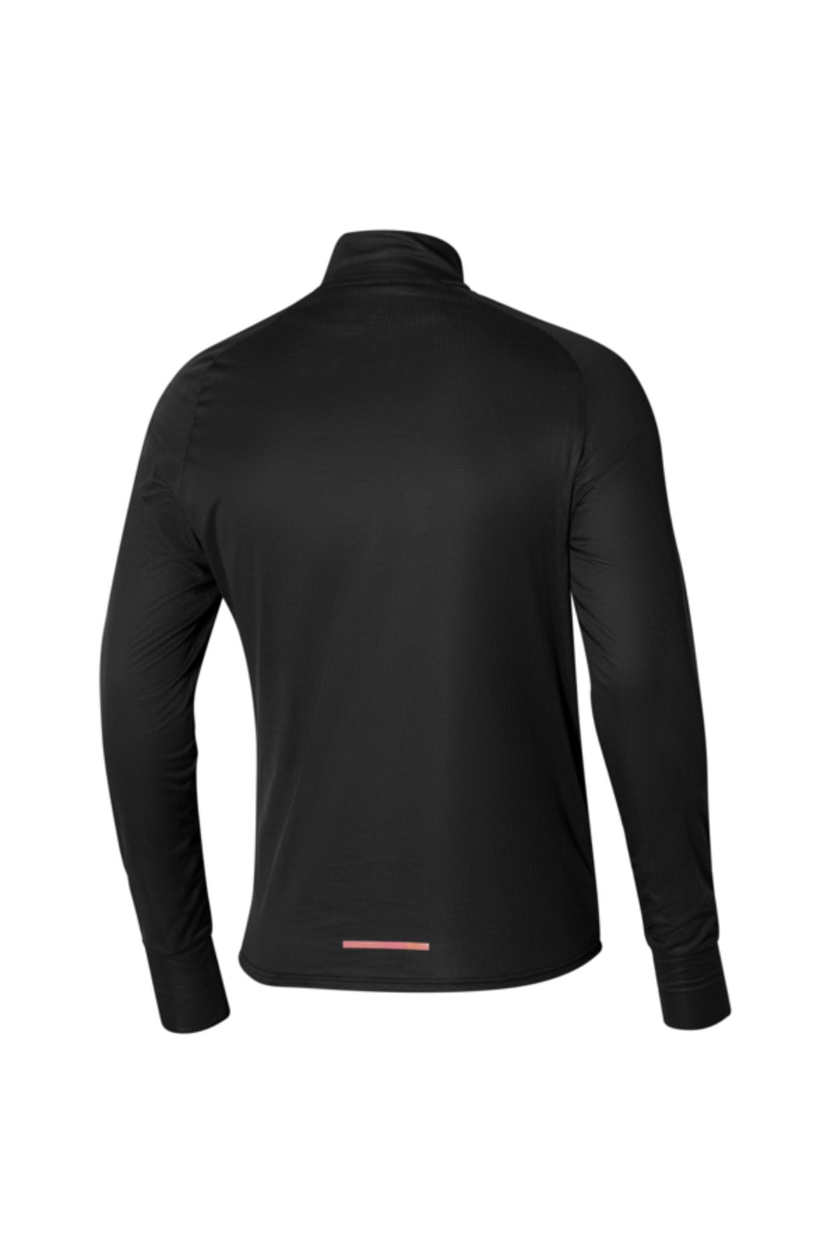 سویشرت ورزشی مشکی مردانه آستین بلند ترکیبی نیمی از زیپ پیراهن سیاه Mizuno