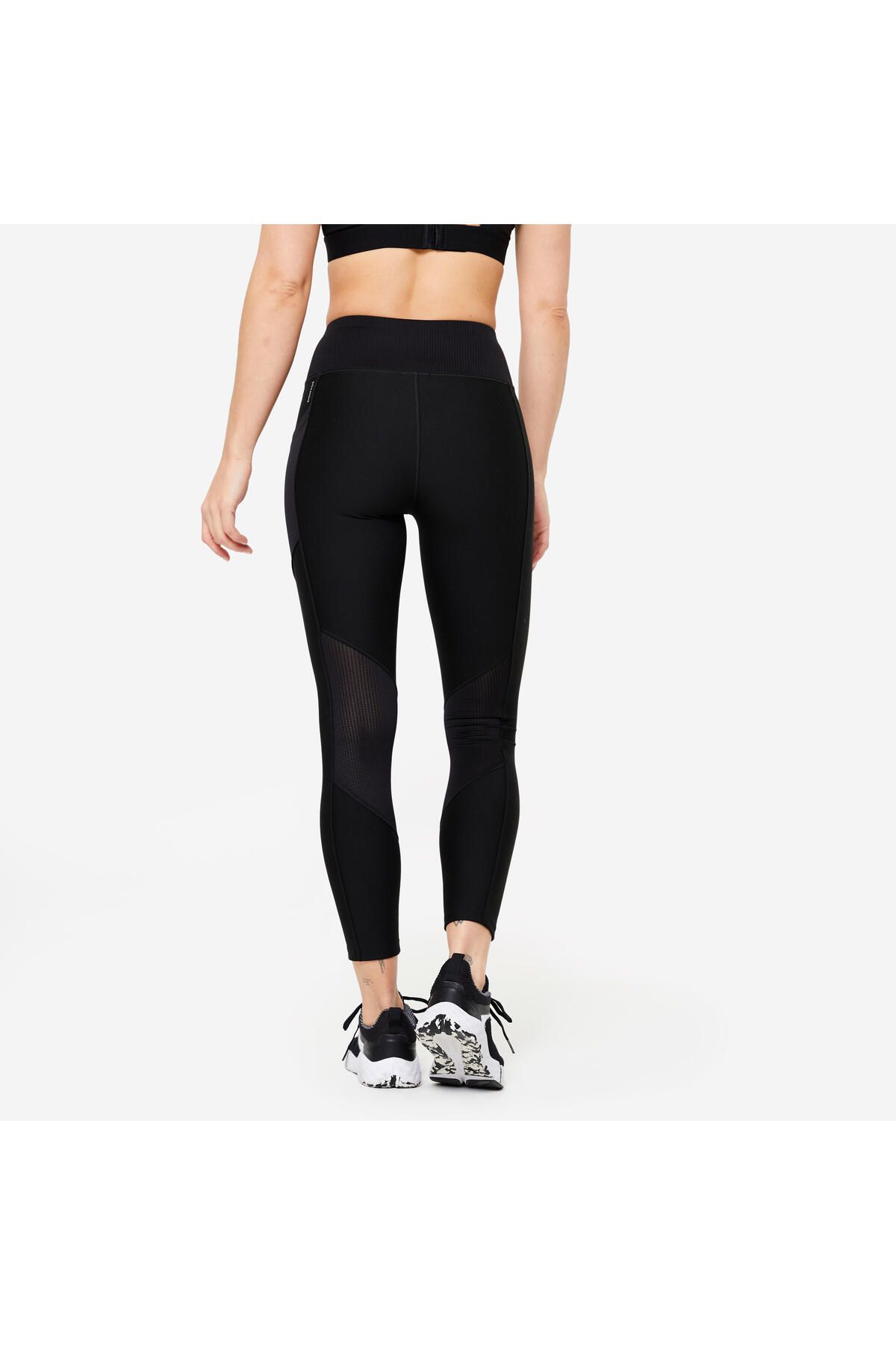 Decathlon جوراب شلواری اسپرت مشکی زنانه 120 - Fitness Cardio