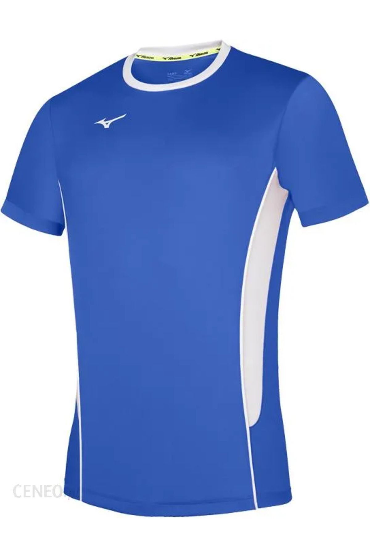 تی شرت ورزشی آبی مردانه T Shirt Blue سفید اورجینال Mizuno