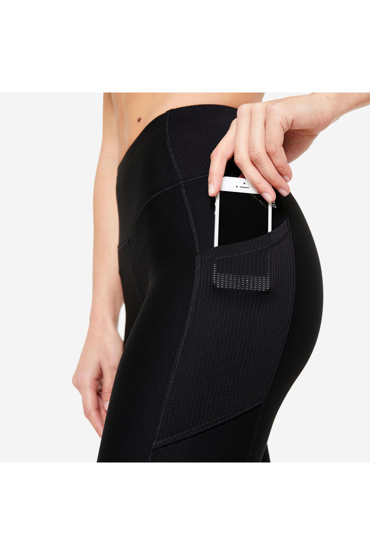 Decathlon جوراب شلواری اسپرت مشکی زنانه 120 - Fitness Cardio