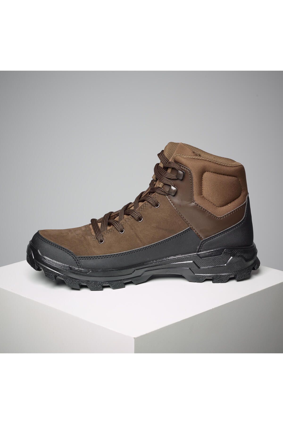Decathlon چکمه های مردانه سولوناک - شکار و مشاهده طبیعت قهوه ای Crosshunt 100