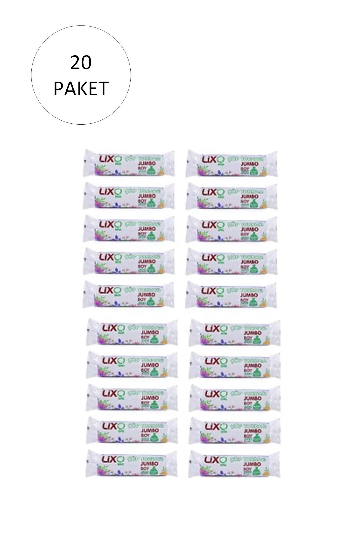 Mu Art J-500 Boy Çöp Torbası 80 X 110 Cm 10 Lu Rulo X 20 Paket = 200 Adet (SİYAH)