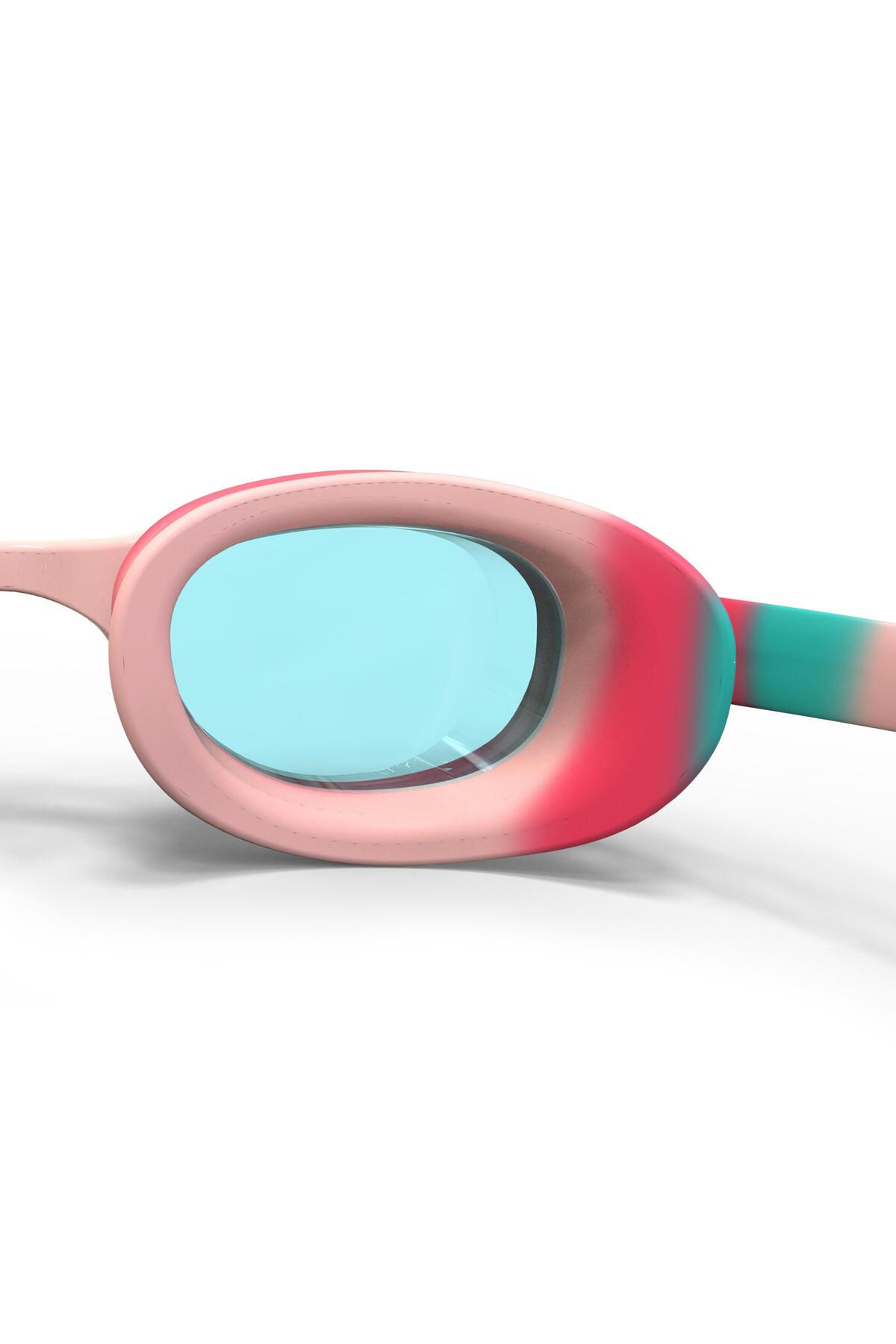 Decathlon-Pink/Blue Kids Swimming Goggles - Transparent Glasses - Xbase 7