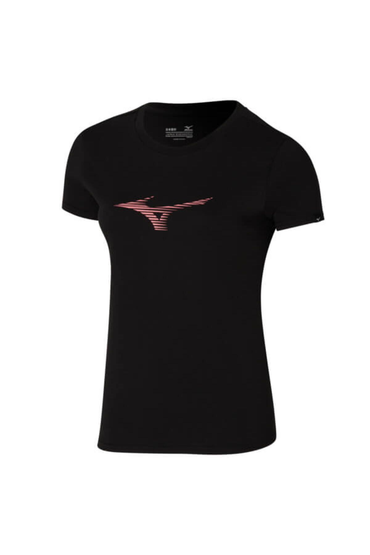 تی شرت ورزشی مشکی زنانه RB Tee Femal T Shirt Mizuno