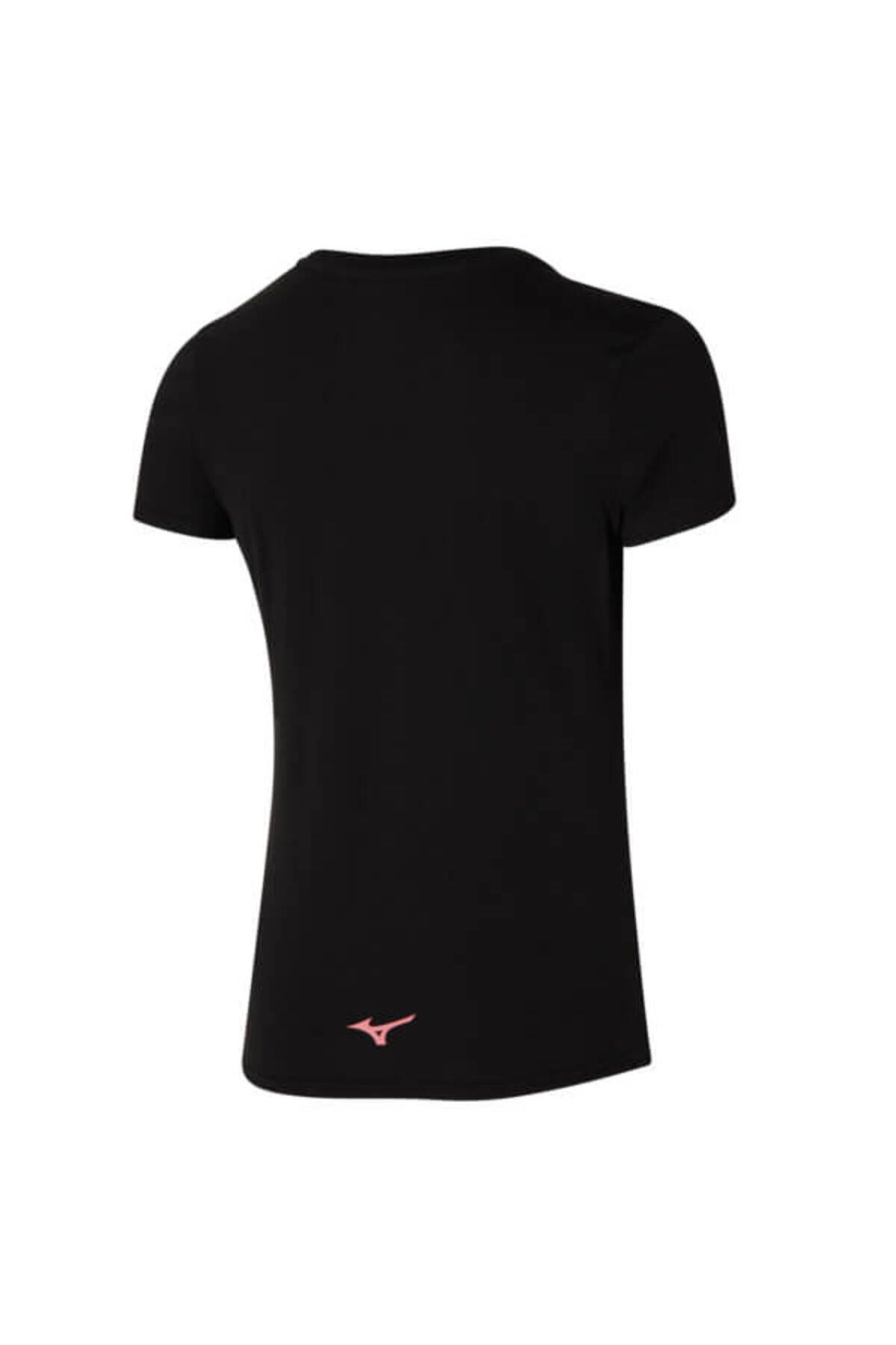 تی شرت ورزشی مشکی زنانه RB Tee Femal T Shirt Mizuno
