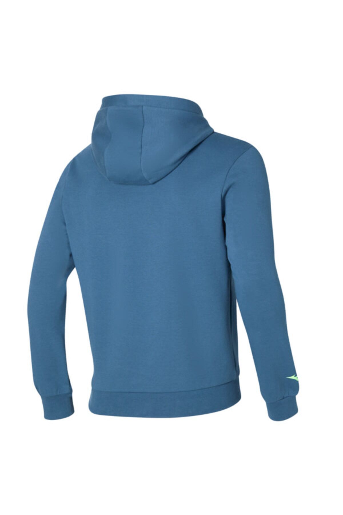 سویشرت ورزشی آبی مردانه گرافیکی اورجینال Mizuno