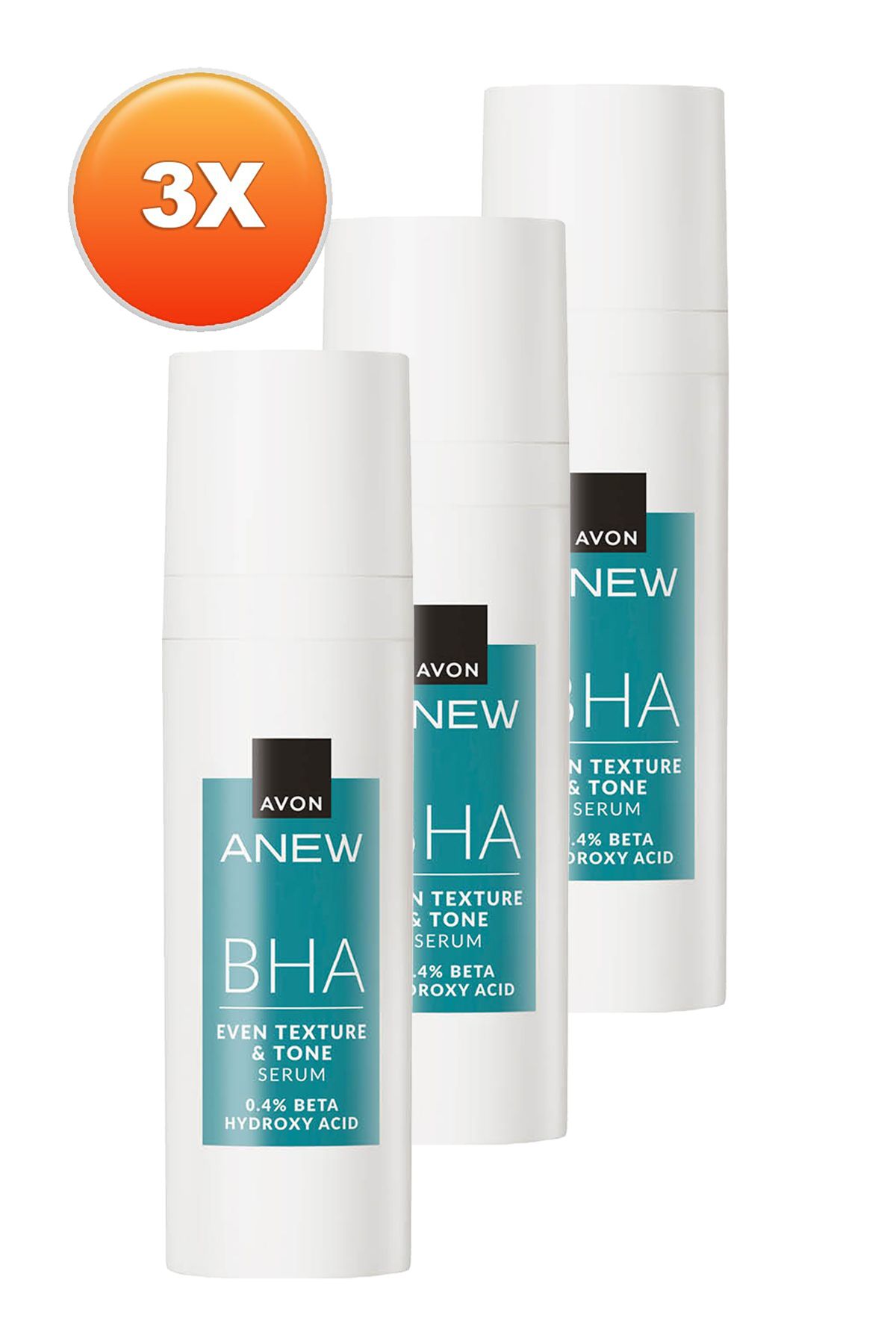 سرم یکنواخت کننده تن و بافت پوست Anew BHA 30 میلی لیتر. مجموعه سه تایی Avon