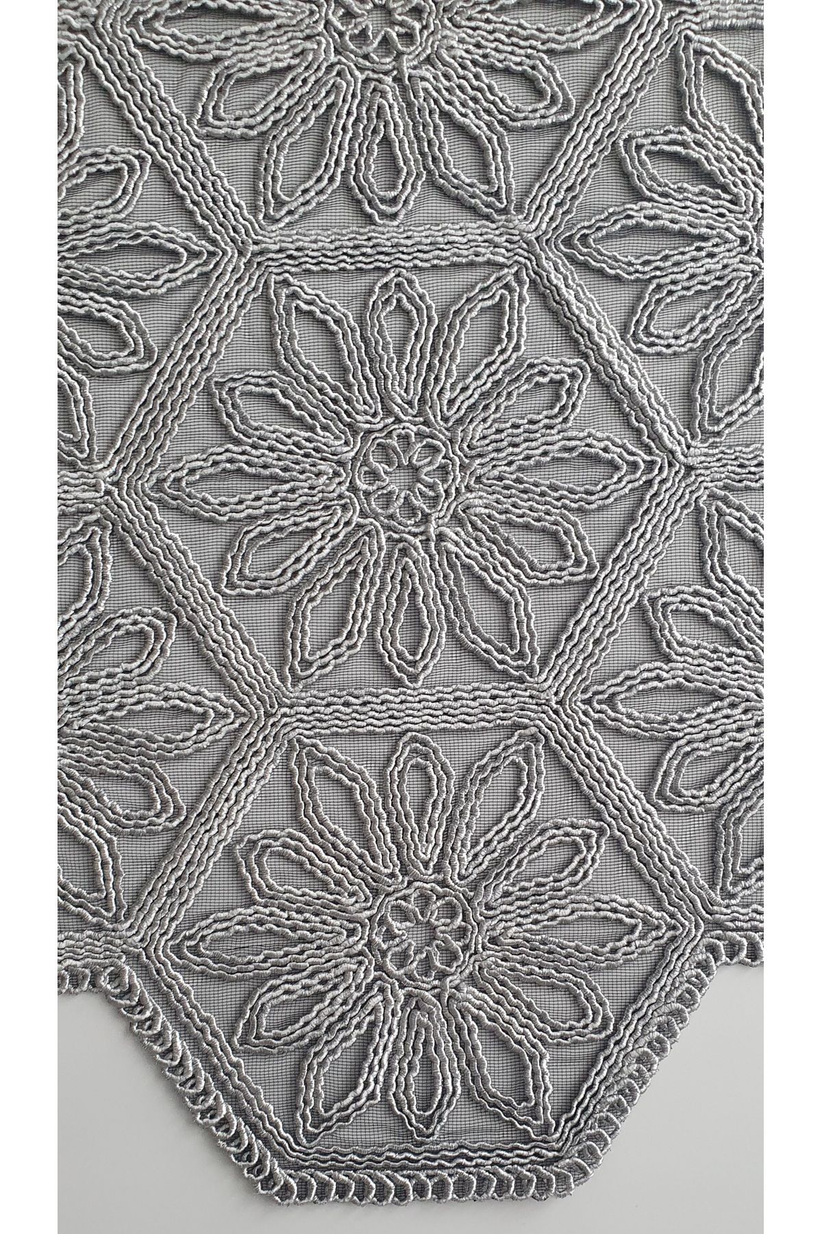 WENESSİ-Anglez Cord Glitter Hexagonal Runner(38×130cm) 5