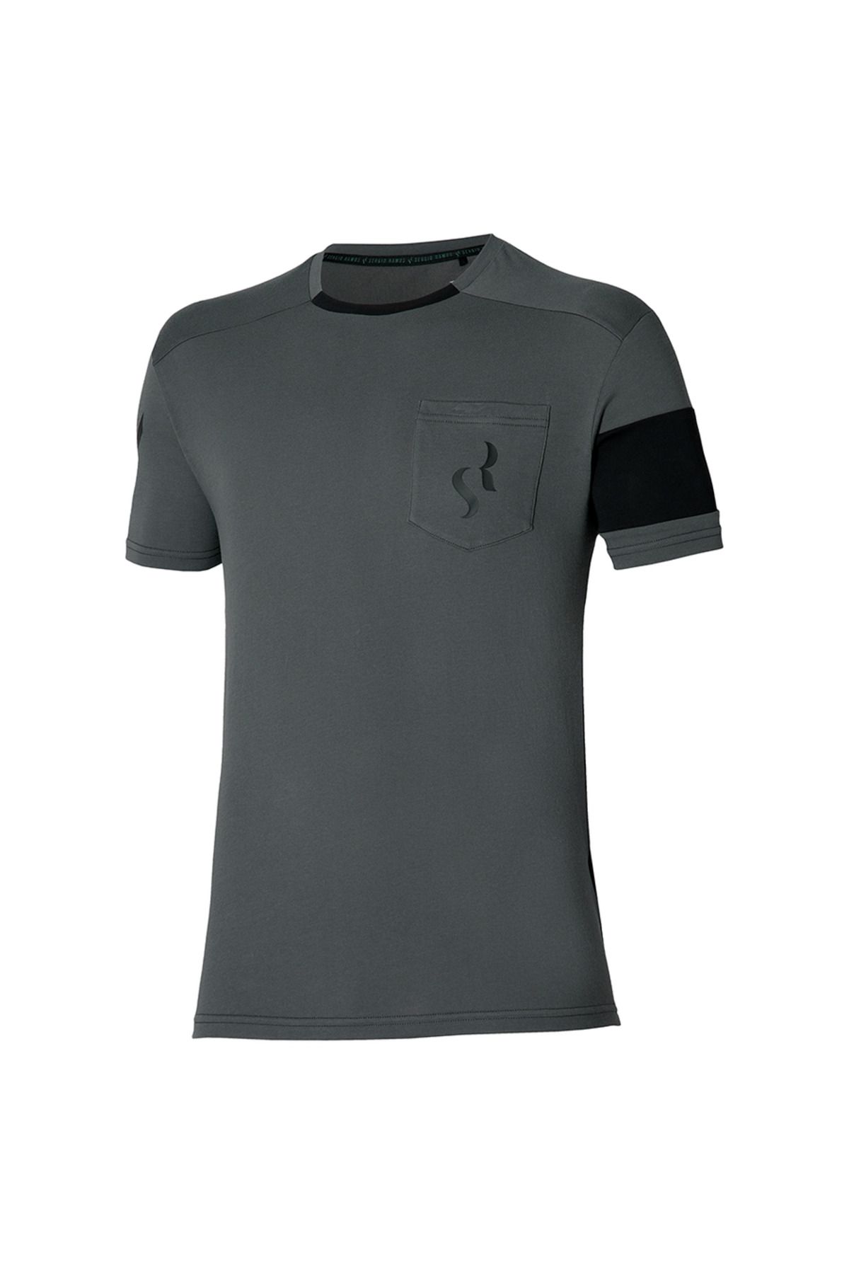 MIZUNO-Sergio Ramos Casual Tee Men's T-Shirt Grey 1