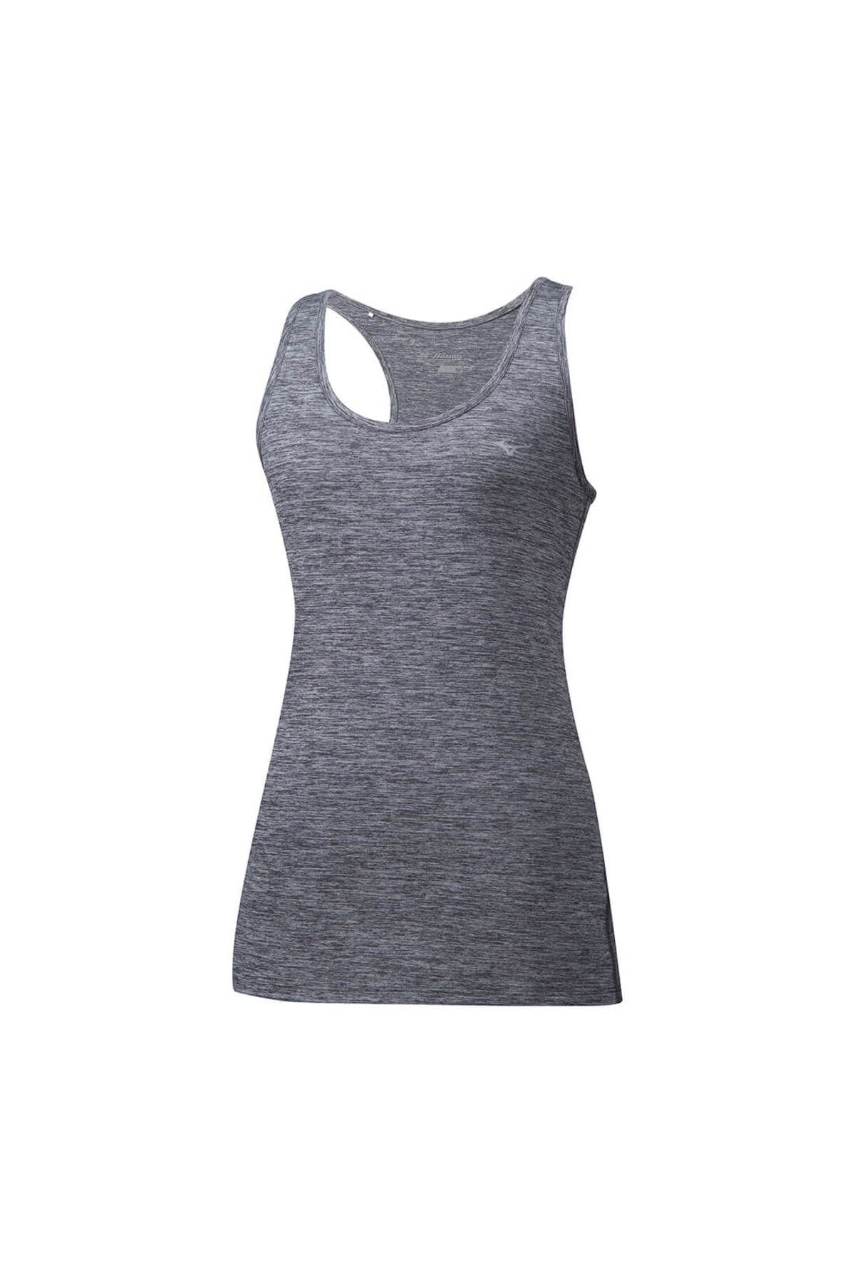 تی شرت ورزشی قهوهای زنانه Impulse Core Tank بدون آستین T shirt خاکستری Mizuno