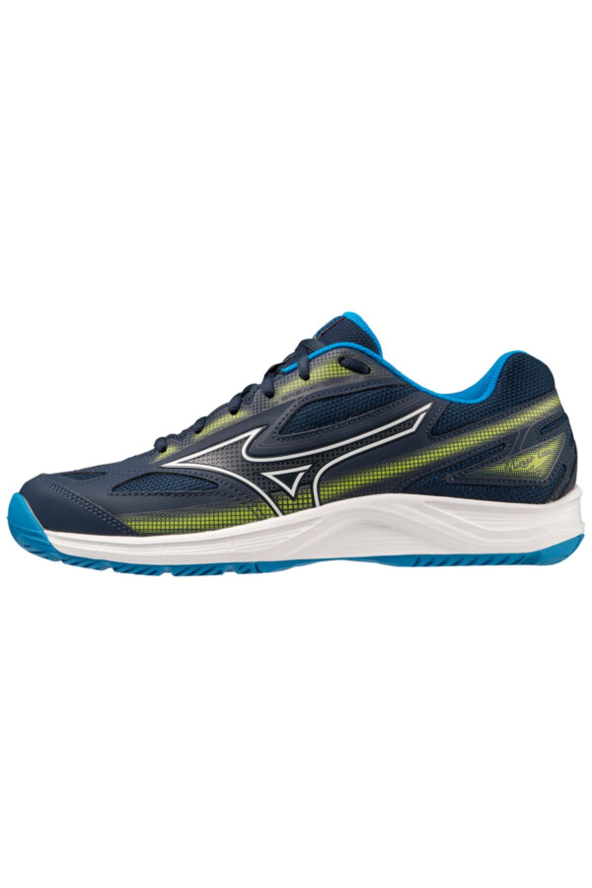 MIZUNO Breakshot 4 Ac Unisex Tenis Ayakkabısı Lacivert/sarı