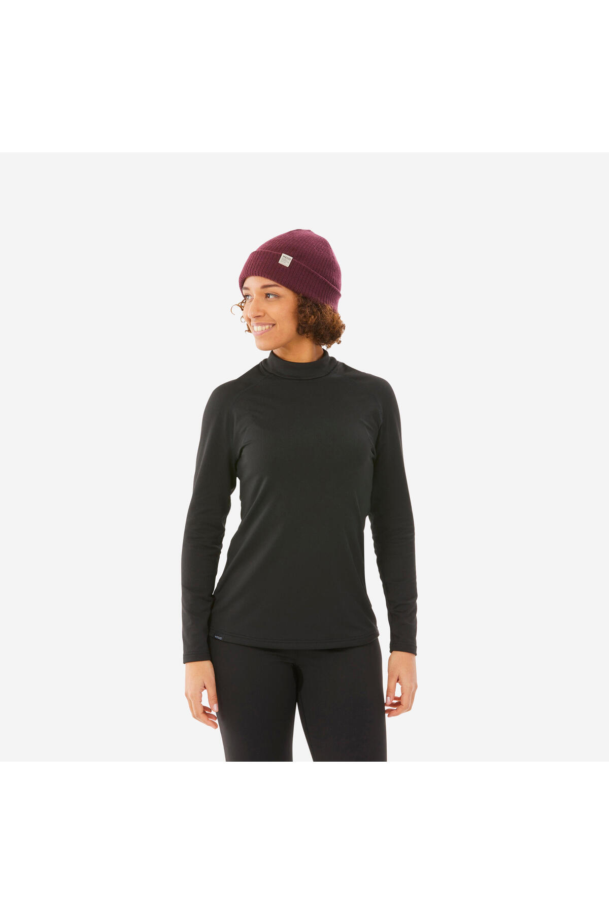 Decathlon Wedze Kadın Termal Üst Kayak Termal İçliği - Siyah - BL 500