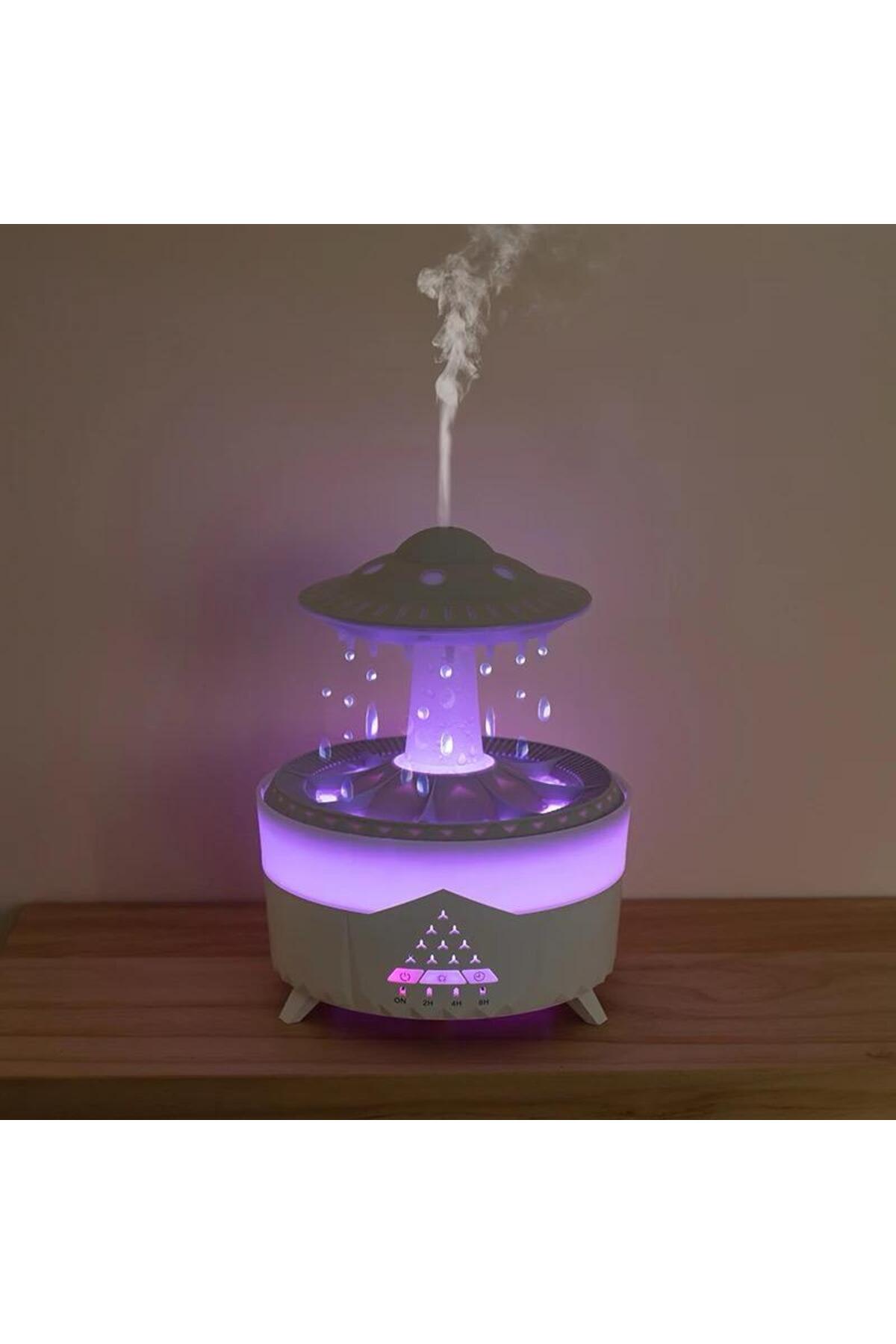 SMAYLİNG Ultrasonik Hava Nemlendirici Buhar Makinesi Ve Aroma Difüzörü Işıklı Terapi Aromatik Koku Verici fotoğrafı 4 (önizleme)