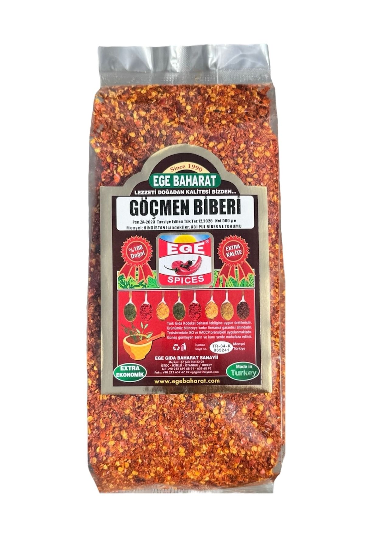 EGE BAHARAT Göçmen Acı Pul Biberi 1 Kg