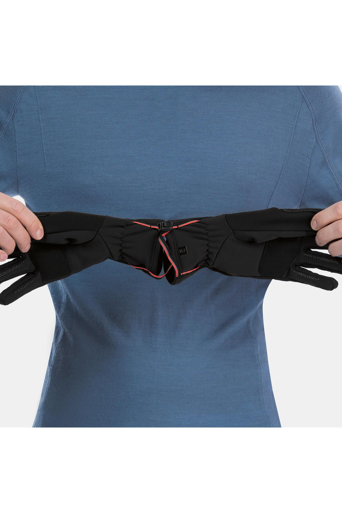 Decathlon  Yetişkin Outdoor Trekking Dokunmatik Eldiveni - Siyah - Mt500 - Görsel 2