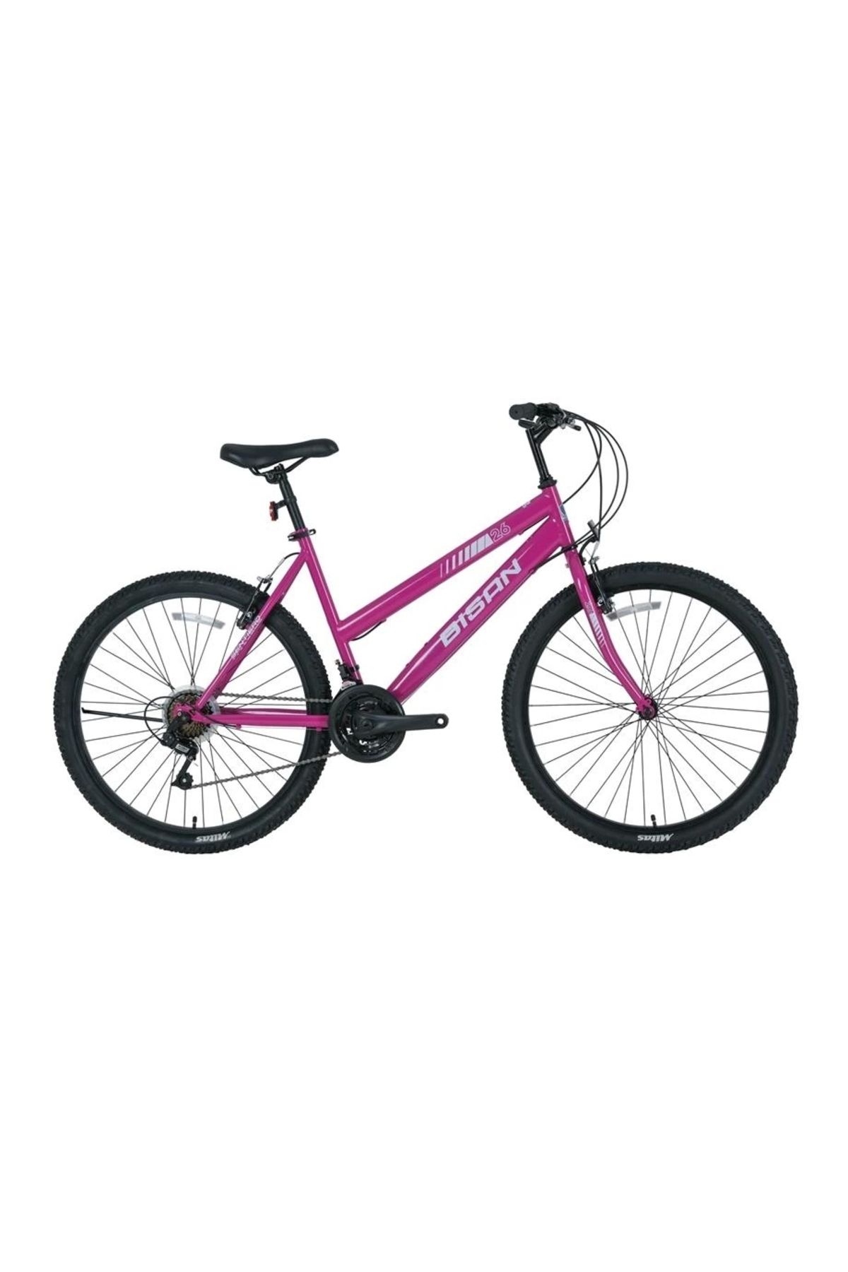 Elioure Kadın Dağ Bisikleti 46cm V 26 Jant 21 Vites Mor Beyaz