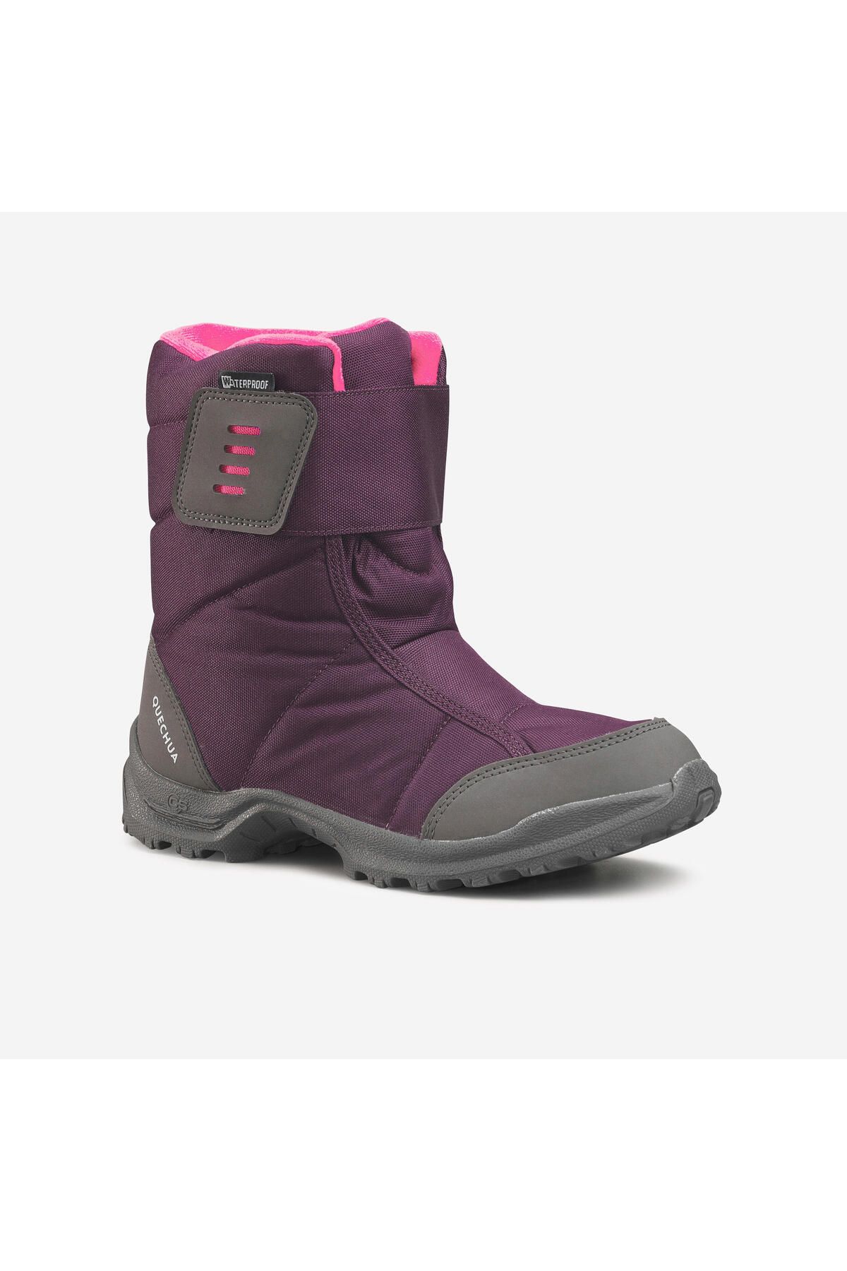 Decathlon-Purple Kids Waterproof Outdoor Snow Boots - 24/38 - Sh100 1