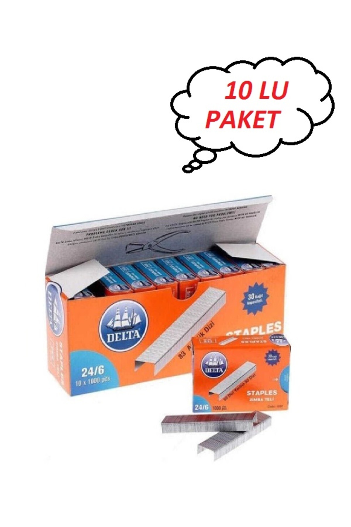 CAZİP Deltaa Zımba Teli 24/6 1000x10 Lu Beyaz