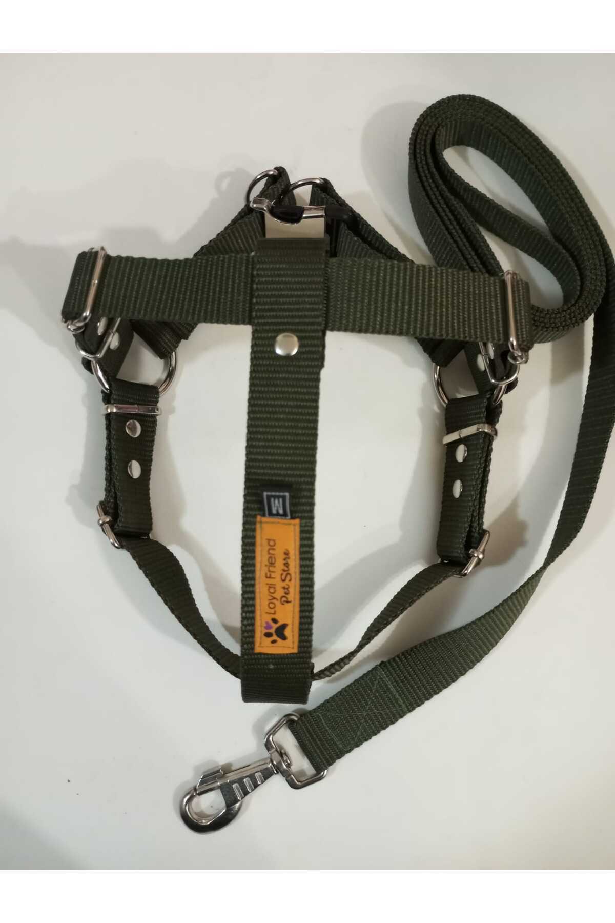 Loyal Friend Store köpek göğüs tasma HAKİ XXL BEDEN (75-85 Cm)