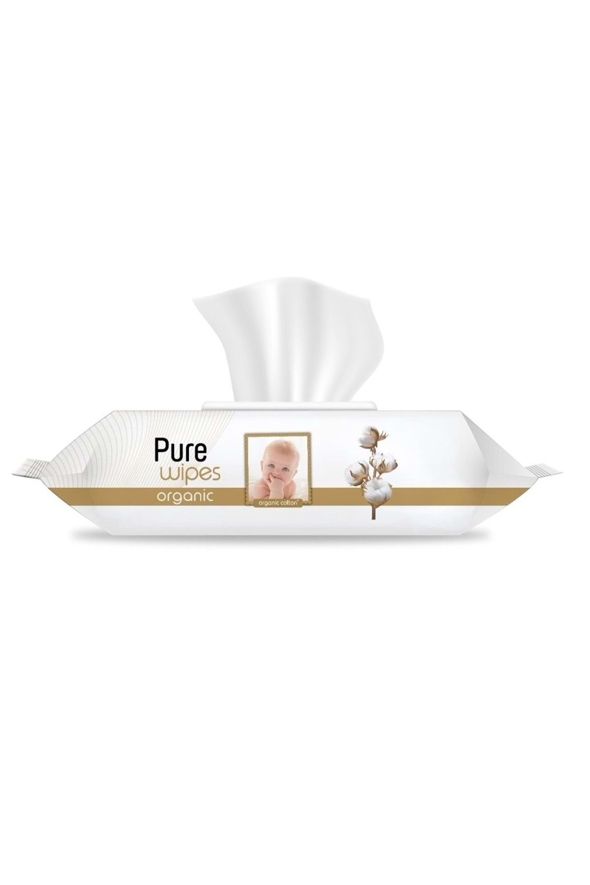 Pure Baby Islak Havlu Mendil 90 Yaprak Yenidoğan Organic Pamuklu (5 Li Set) 450 Yaprak Plstk Kapak fotoğrafı 2 (önizleme)