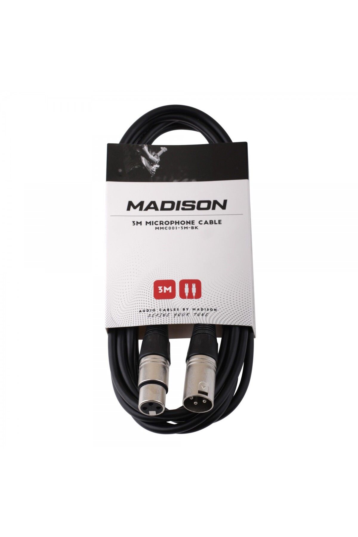 Madison-كابل ميكروفون 3 متر - أسود 1