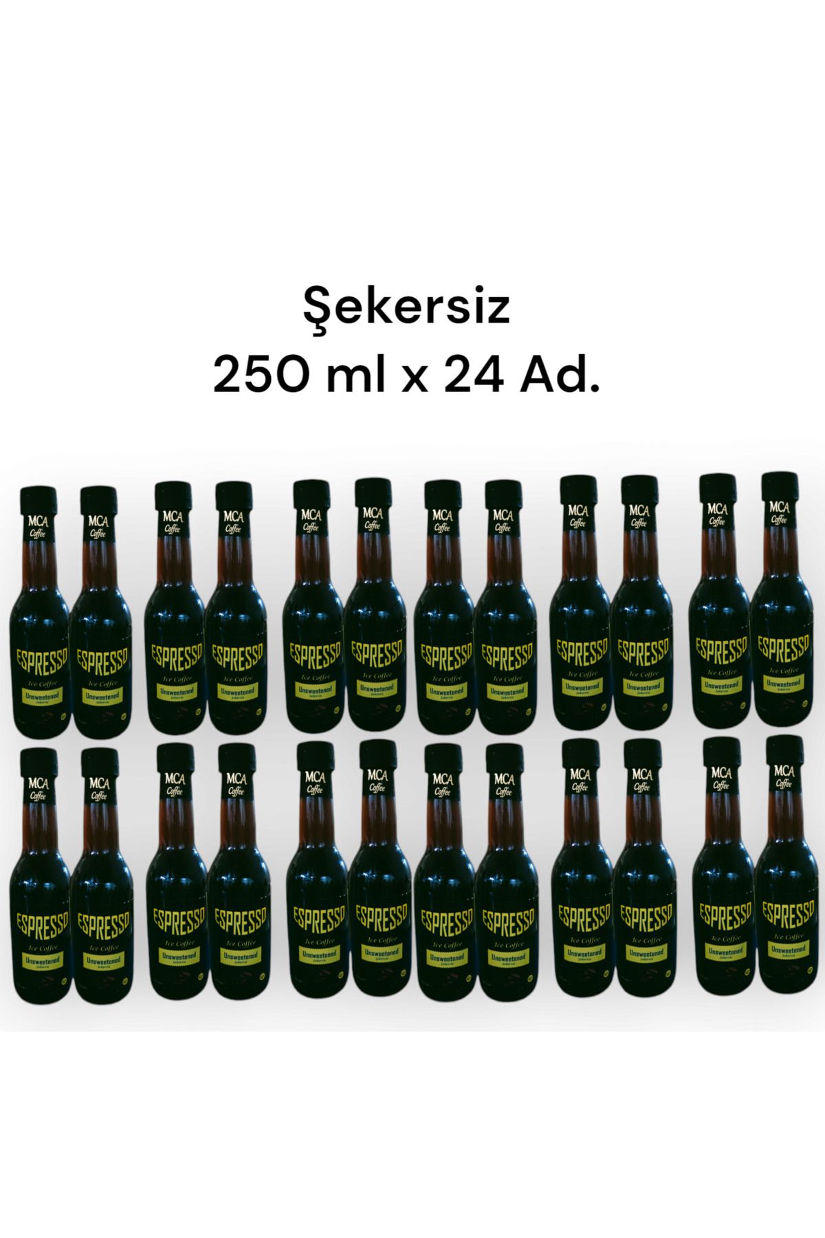 MCA Espresso Soğuk Kahve (ŞEKERSİZ) 250 ml X 24 Adet