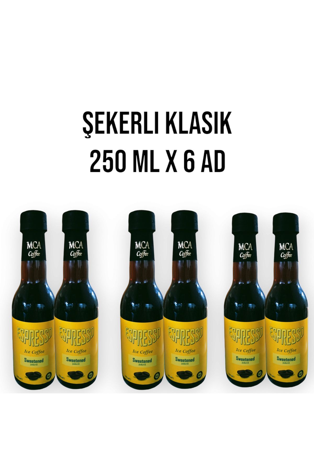 MCA Espresso Soğuk Kahve (ŞEKERLİ KLASİK) 250 ml X 6 Adet