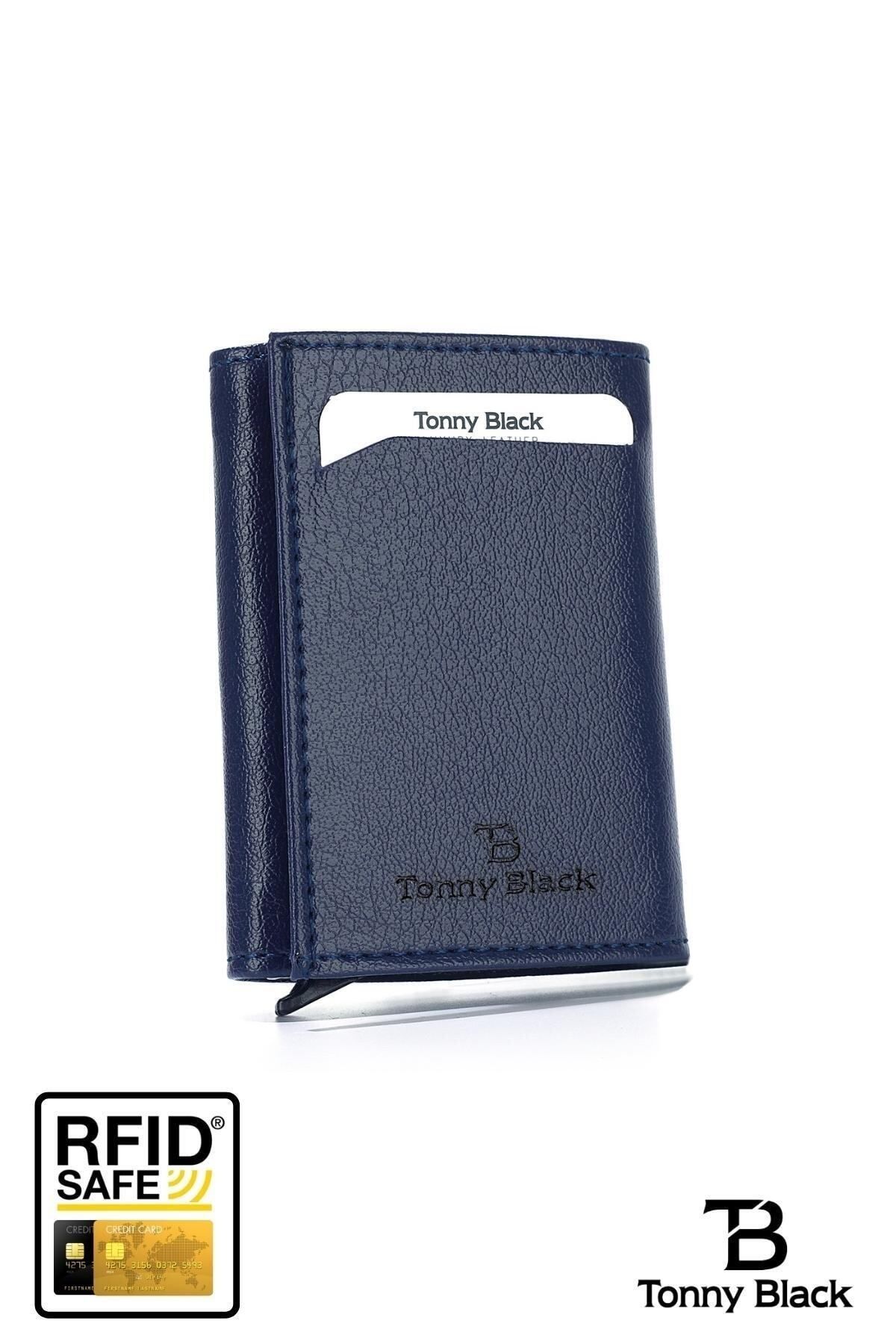 Tonny Black-Original Automatic Mechanism Boxed Rfid Protection Anti-Theft Wallet with Money & Card Holder 6