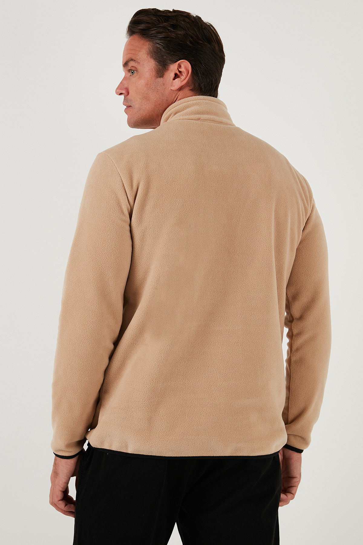 Buratti Slim Fit Yarım Fermuarlı Dik Yaka Polar Erkek POLAR 5906003 görsel 7