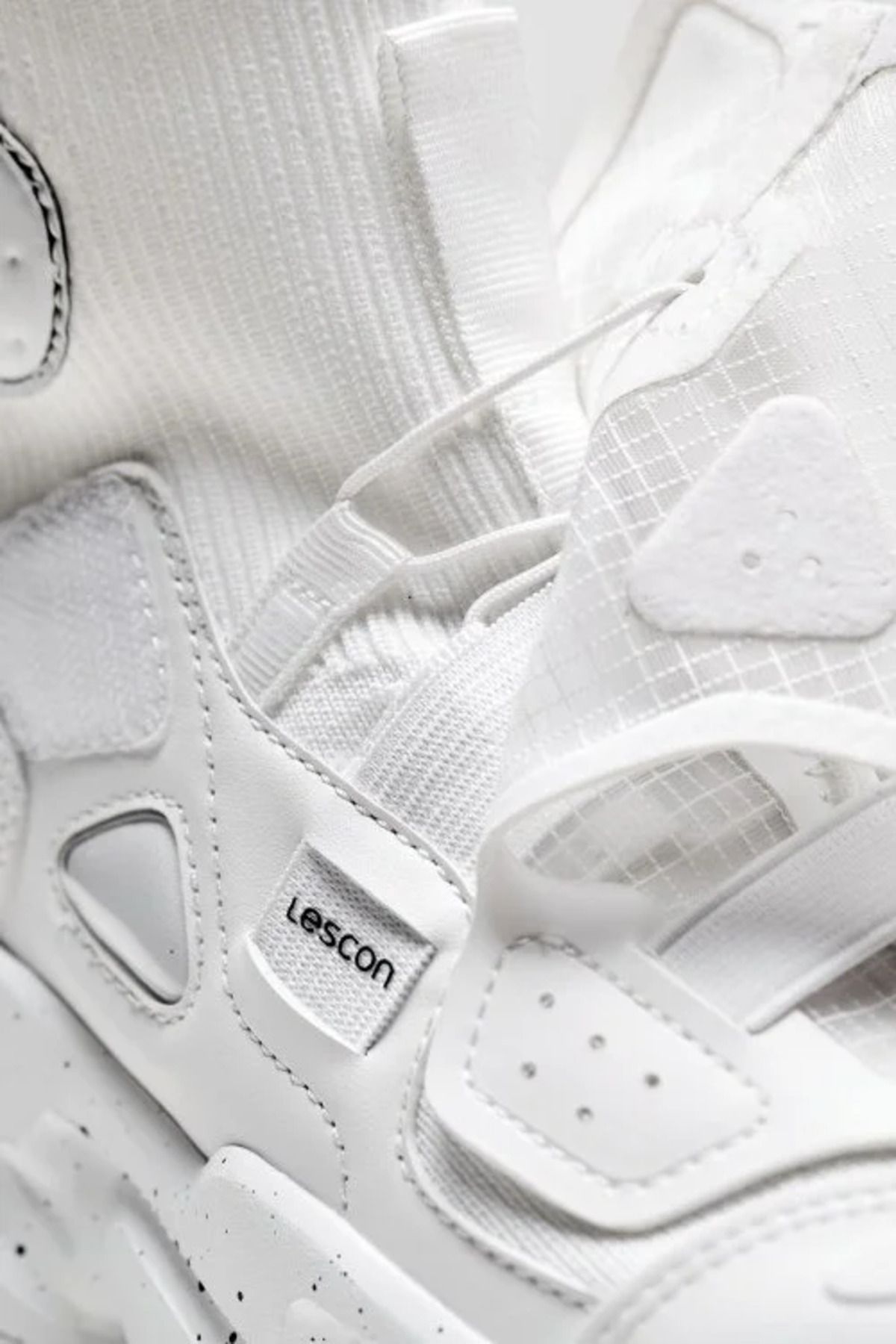 Lescon-Black Airfoam Scroll Sneakers 6