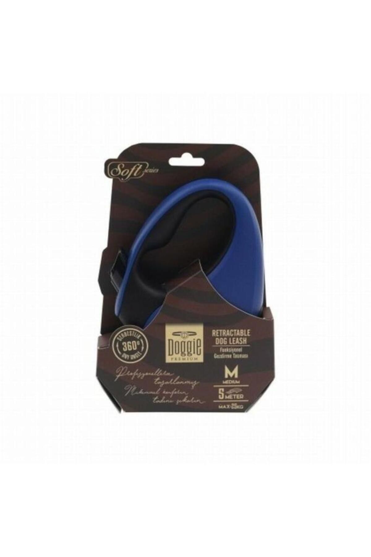 O Dog Doggie Soft Otomatik Köpek Uzatma Tasması Medium Royal Mavi 25 Kg 5 Mt - OUTC25MROYALBLUE - Petshopu