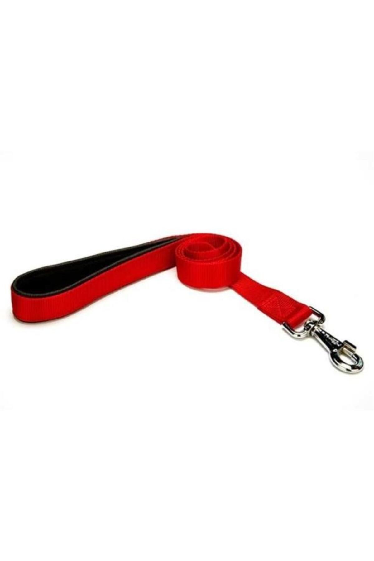 O Dog Furlo Doggie Comfort Dokuma Köpek Gezdirme Tasması Medium Kırmızı 2.5x120 Cm