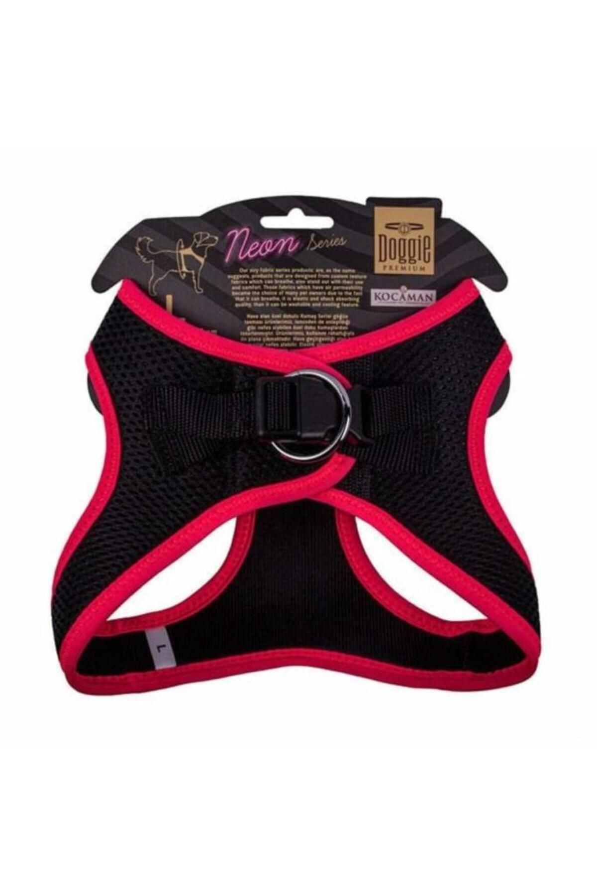 O Dog Furlo Doggie Havalı Dokuma Neon Küçük Irk Köpek Göğüs Tasması Large Pembe 42-48 Cm