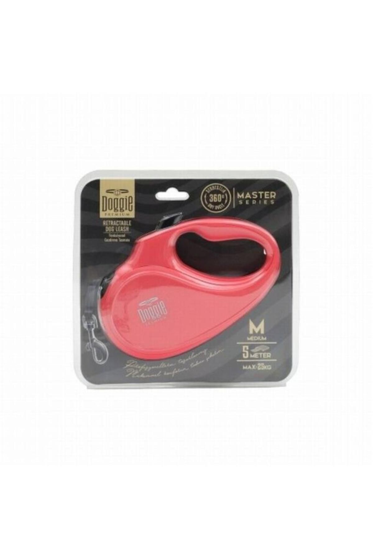 O Dog Doggie Master Otomatik Köpek Uzatma Tasması Medium Pembe 25 Kg 5 Mt - Petshopundan