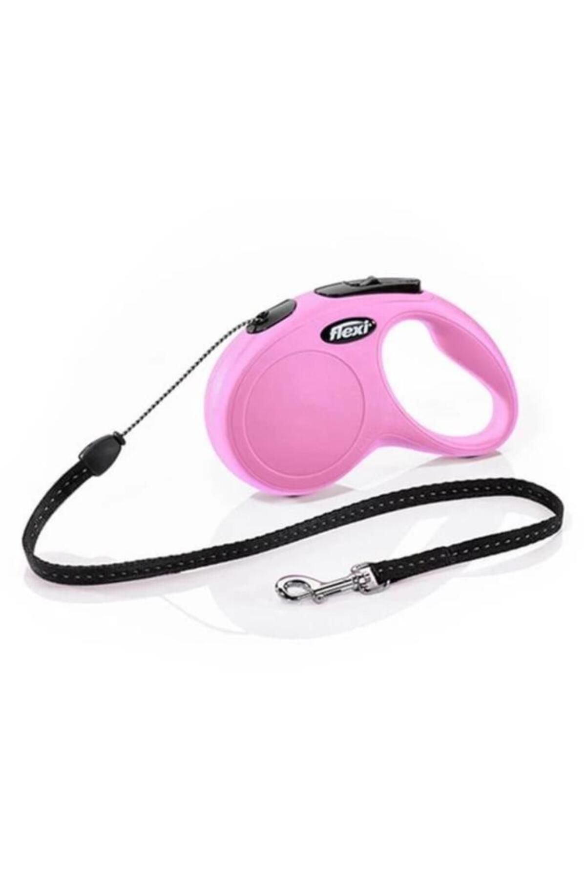 Orqinel Furlo Flexi New Classic İp Otomatik Köpek Gezdirme Tasması Small Pembe 5 Mt - 235-102002P