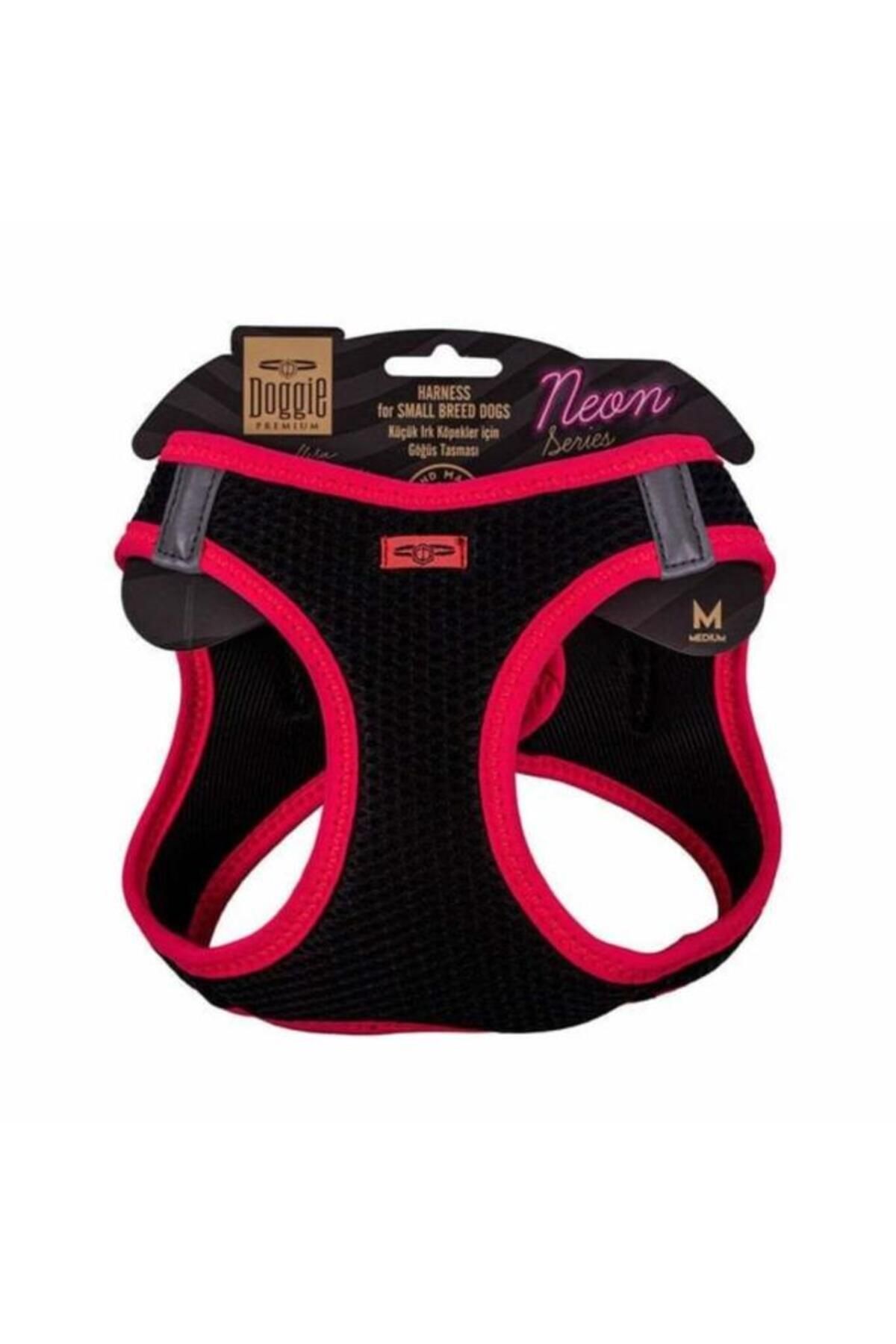 O Dog Doggie Havalı Dokuma Neon Küçük Irk Köpek Göğüs Tasması Medium Pembe 38-44 Cm - Petshopundan