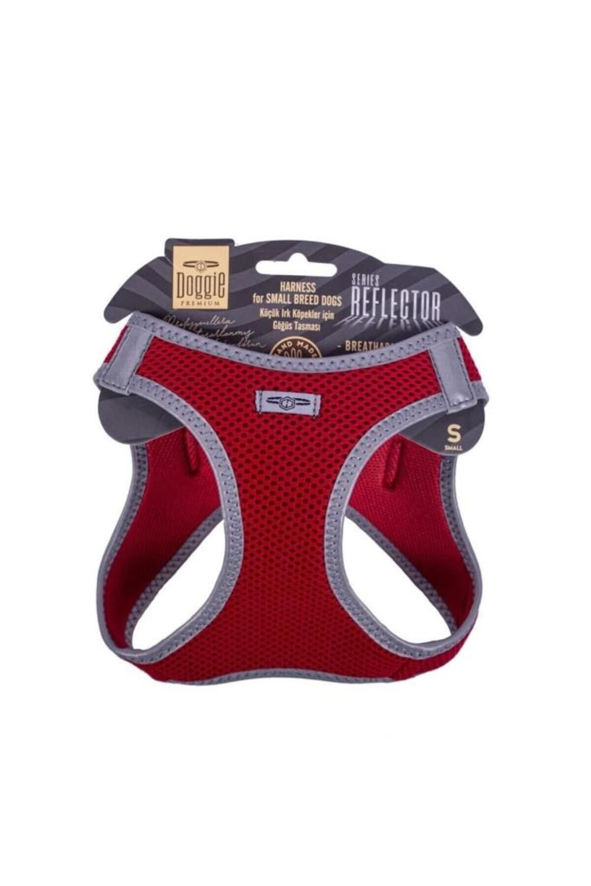 O Dog Doggie Havalı Dokuma Reflektör Küçük Irk Köpek Göğüs Tasması Small Kırmızı 32-38 Cm - Petshopundan