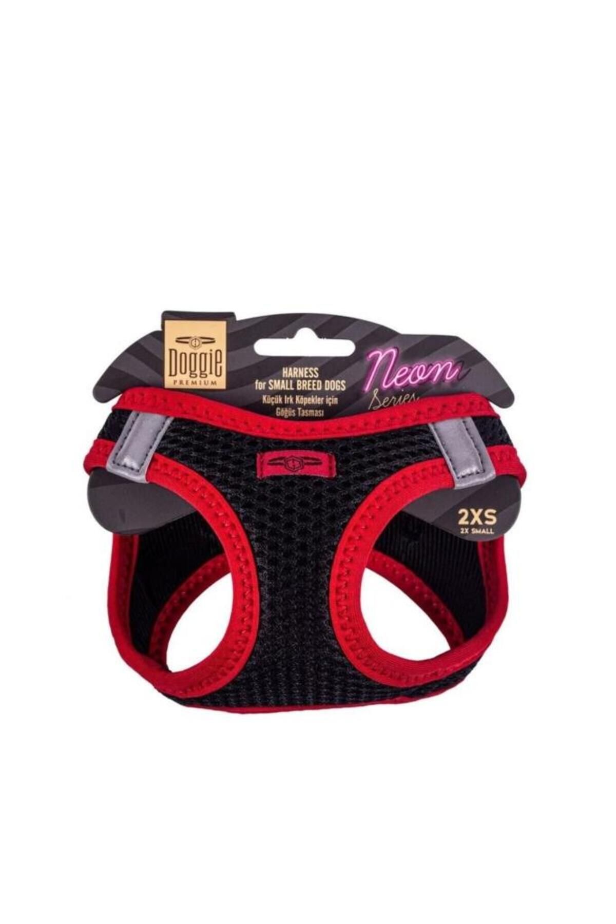 O Dog Doggie Havalı Dokuma Neon Küçük Irk Köpek Göğüs Tasması Xxsmall Kırmızı 26-30 Cm - Petshopundan