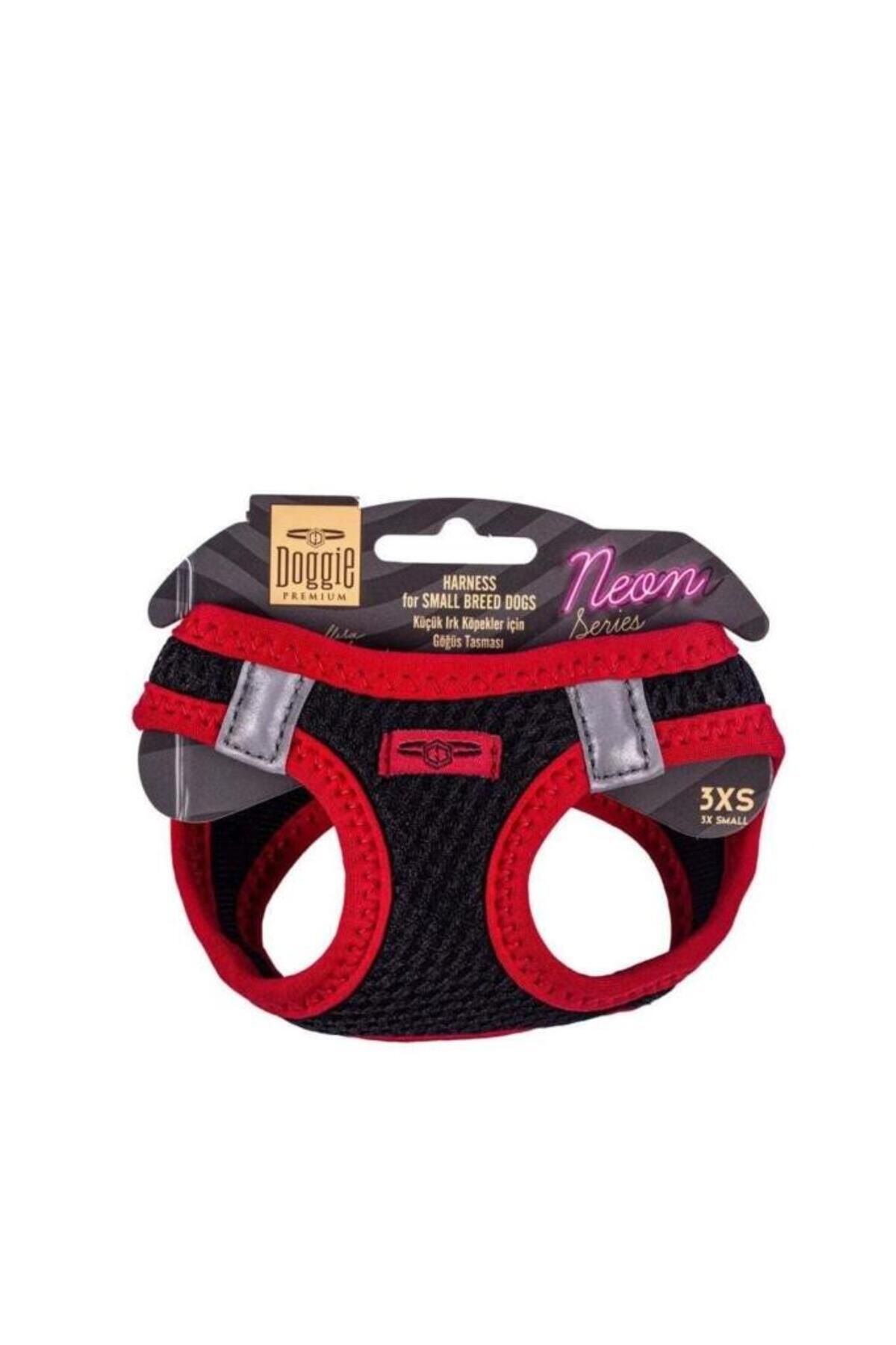 O Dog Doggie Havalı Dokuma Neon Küçük Irk Köpek Göğüs Tasması Xxxsmall Kırmızı 22-26 Cm - Petshopundan