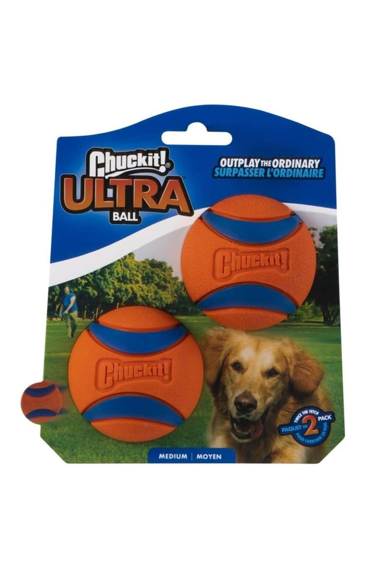 Chuckit ! Ultra Ball 2'li Köpek Oyun Topu (ORTA BOY)