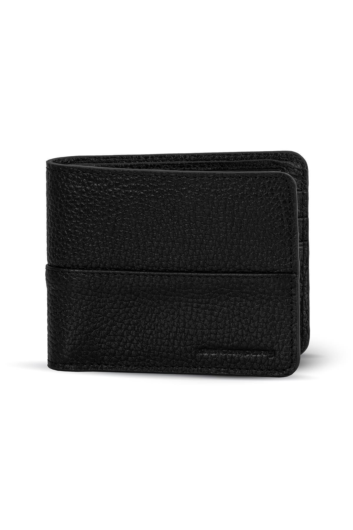 Deri Company-Men's Genuine (real) Floater Leather Wallet Black113539 1