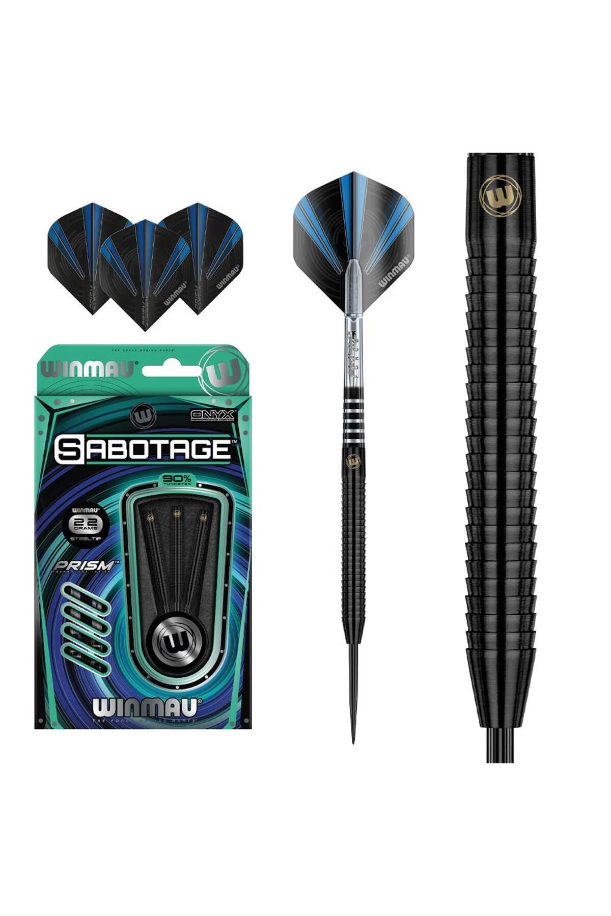 WINMAU Sabotage Onyx 22gr %90 Tungsten Siyah Dart Oku