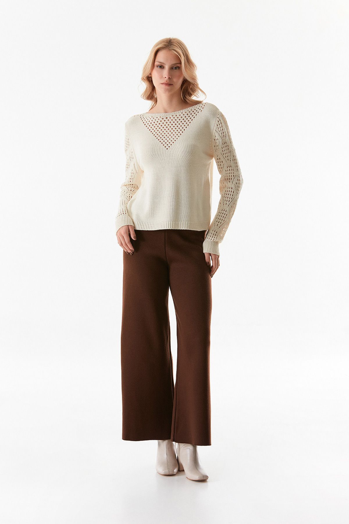 Fulla Moda-Openwork Knitwear Sweater 5